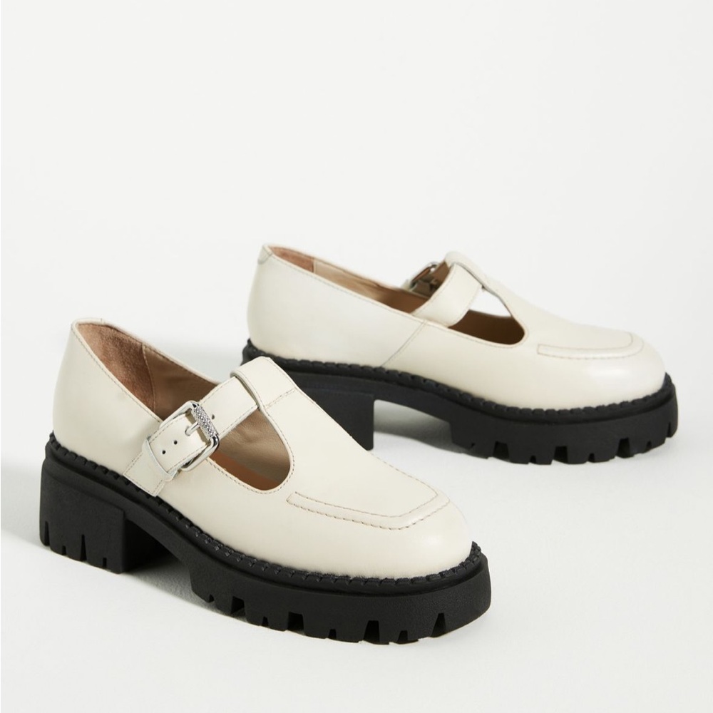Seychelles Ivory Platform Loafers